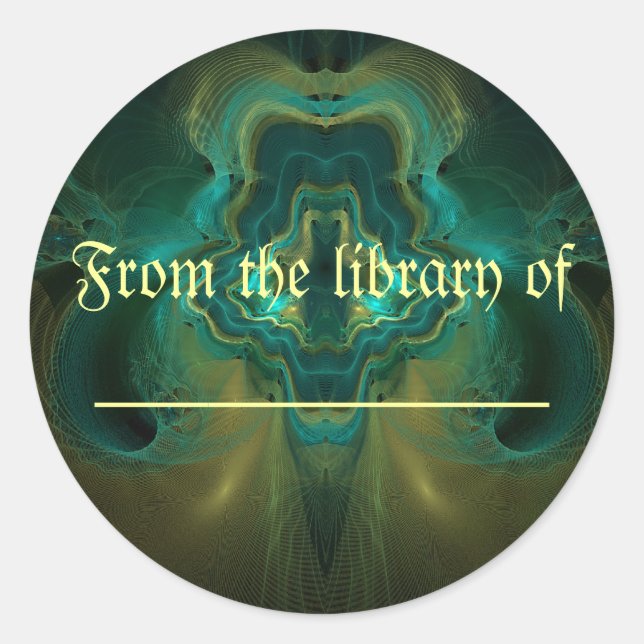 Fractal Geode Classic Round Sticker (Front)