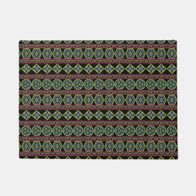 Fractal Geometric Doormat – Stylish Entryway Decor (Front)