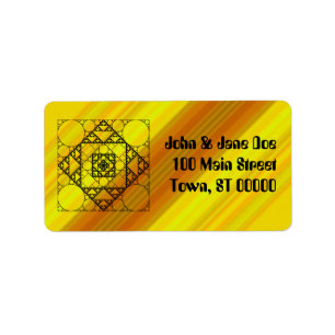 Fractal Geometry Address Label