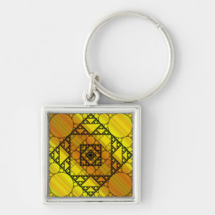 Fractal Geometry Keychain