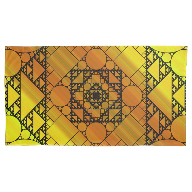 Fractal Geometry Pillow Case (Front)