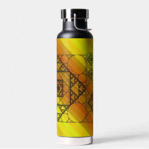 Fractal Geometry Water Bottle