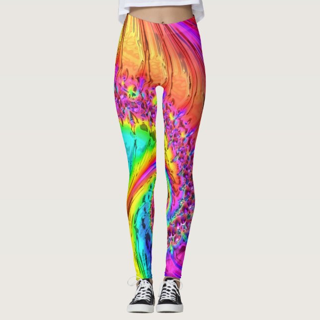 Fractal Glass 6 Leggings (Front)