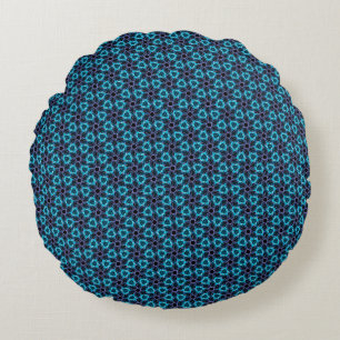 Fractal Glow  Round Pillow