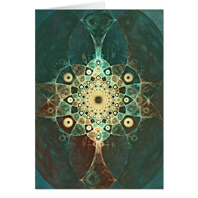 Fractal grunge blank card (Front)