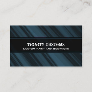 Fractal Grunge Business Card, Royal Blue Card