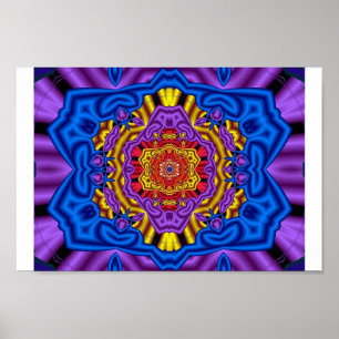 Fractal harmony poster