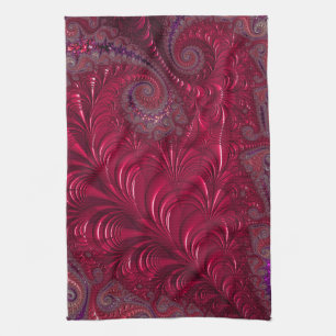 Fractal Heart Kitchen Towel