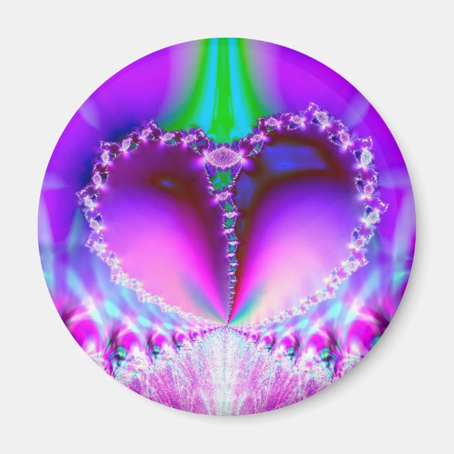 Fractal heart magnet (Front)