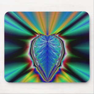 Fractal Heart Mouse Pad