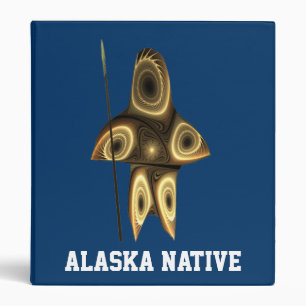 Fractal Inuit Hunter - Alaska Native Binder