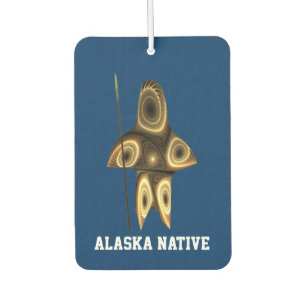Fractal Inuit Hunter - Alaska Native Car Air Freshener