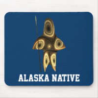 Fractal Inuit Hunter - Alaska Native