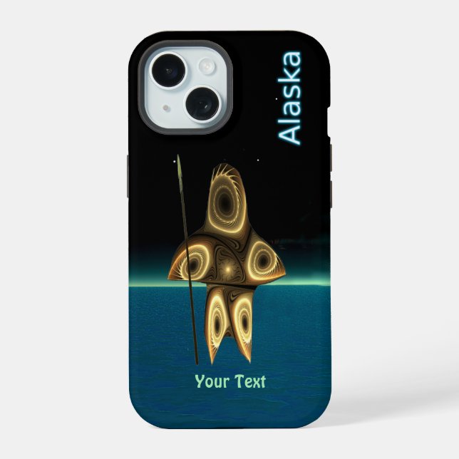 Fractal Inuit Hunter - Alaska OtterBox iPhone Case (Back)