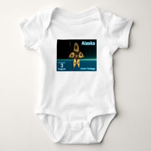 Fractal Inuit Hunter Baby Bodysuit