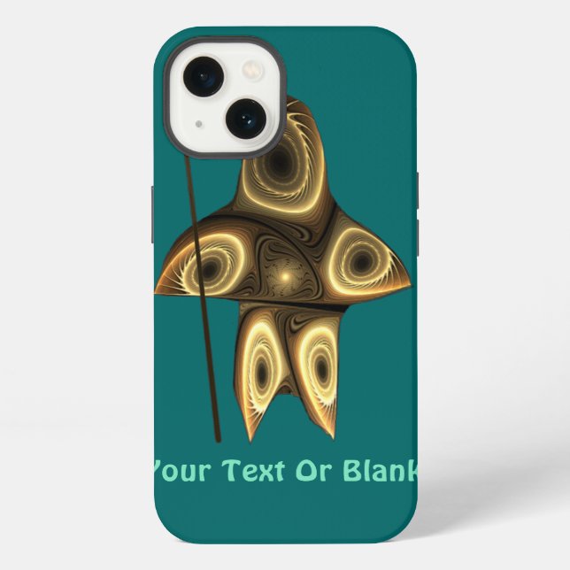 Fractal Inuit Hunter iPhone Case (Back)