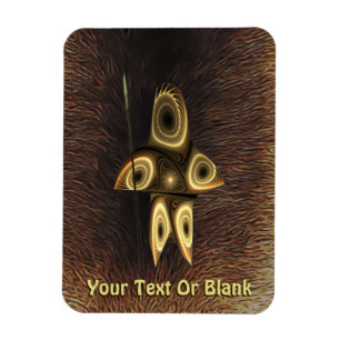 Fractal Inuit Hunter Magnet