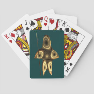 Fractal Inuit Hunter Playing Cards