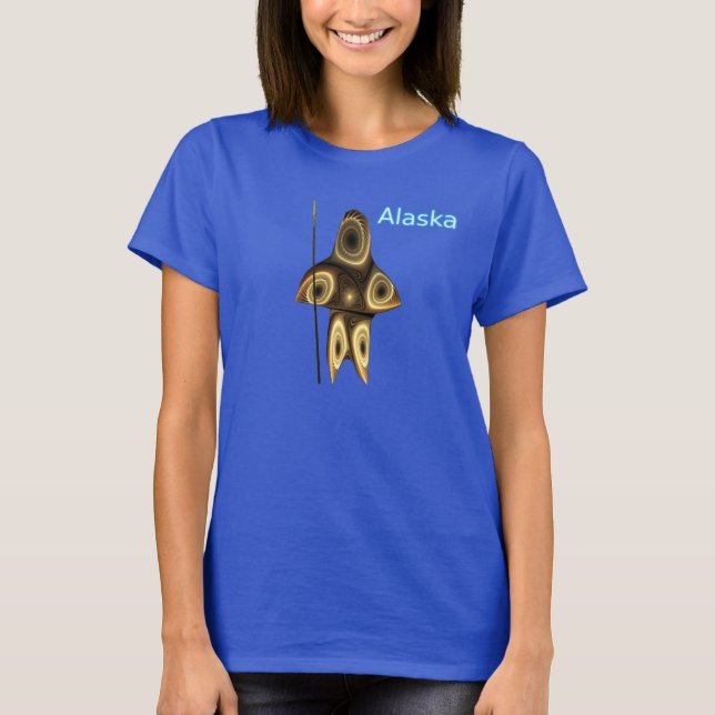 Fractal Inuit Hunter T-Shirt (Front)