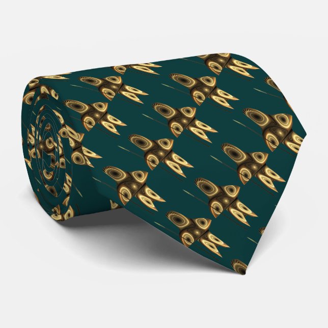 Fractal Inuit Hunter Tie (Rolled)