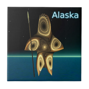 Fractal Inuit Hunter Tile