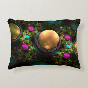 Fractal Julian Pearl Jewellery Background - Fracta Accent Pillow