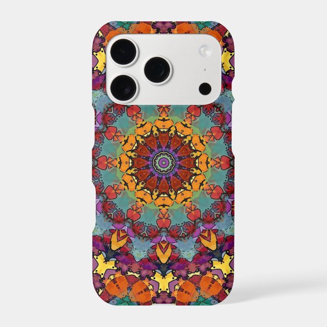 Fractal Kaleidoscope Mandala Pattern-64351 (Back)