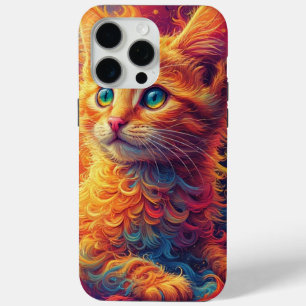 Fractal Kitten iPhone 15 Pro Max Case