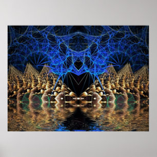 Fractal Knight Poster