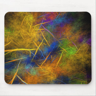 Fractal Lightning (Storm Flame) Mouse Pad