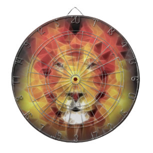 Fractal lion dartboard