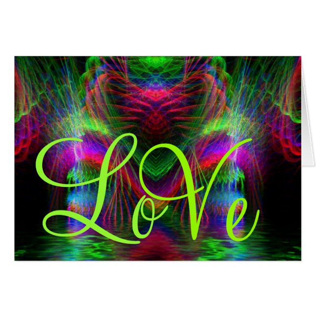 Fractal LOVE Card (Front Horizontal)