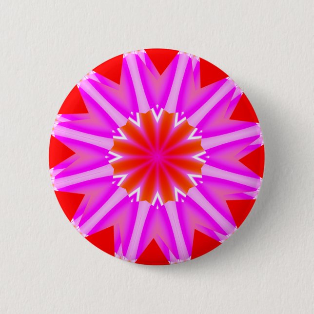 Fractal Mandala - 04 2 Inch Round Button (Front)