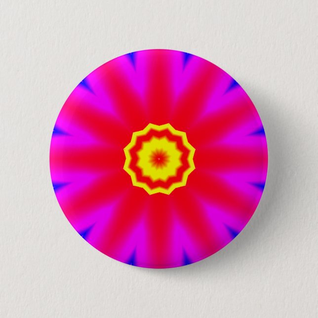 Fractal Mandala - 06 2 Inch Round Button (Front)