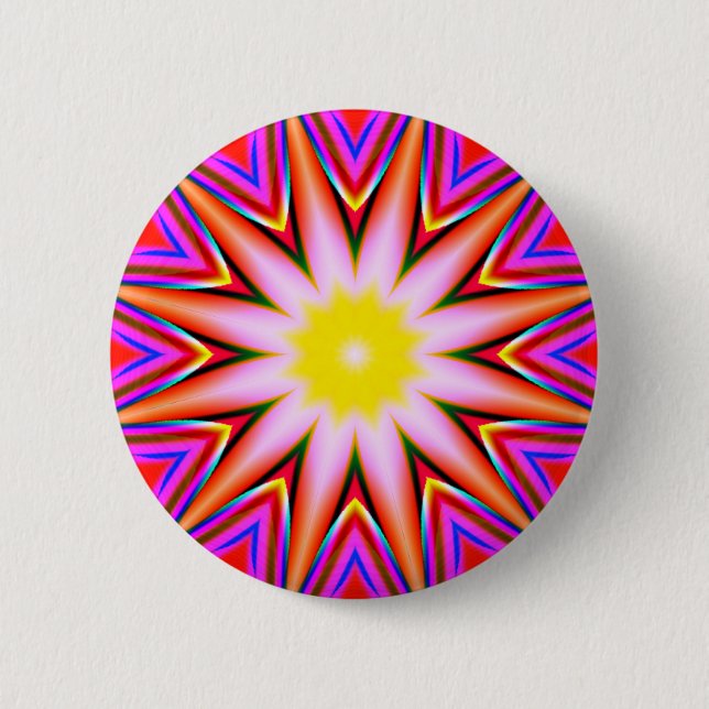 Fractal Mandala - 18 2 Inch Round Button (Front)