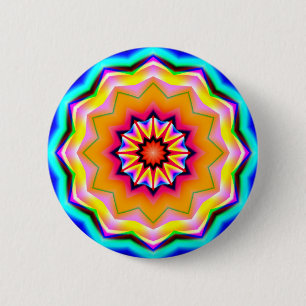 Fractal Mandala - 20 2 Inch Round Button