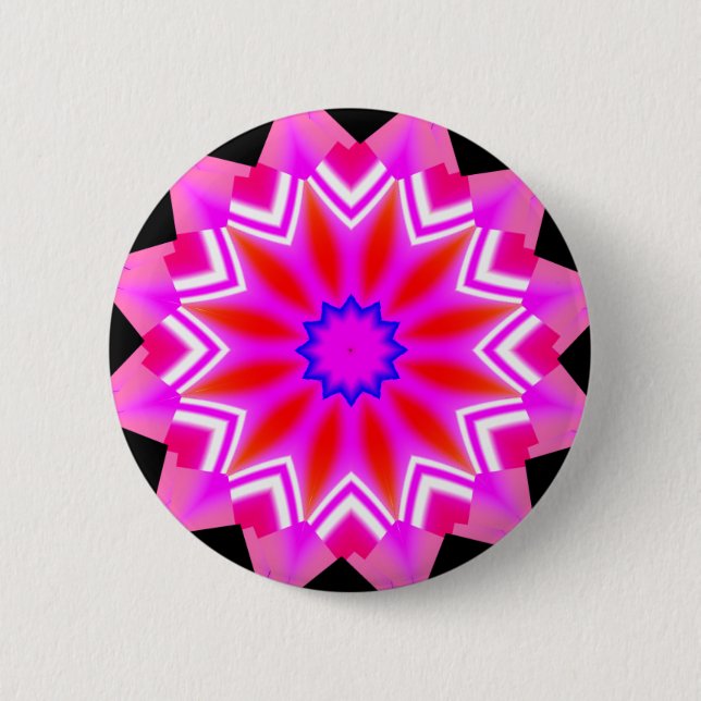 Fractal Mandala - 22 2 Inch Round Button (Front)