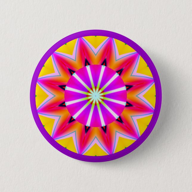 Fractal Mandala - Customized 2 Inch Round Button (Front)