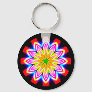 Fractal Mandala Keychain