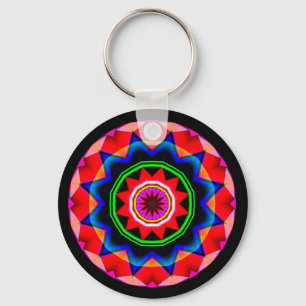 Fractal Mandala Keychain