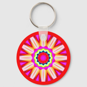 Fractal Mandala Keychain