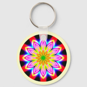Fractal Mandala Keychain