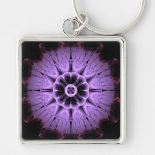 Fractal Mandala Keychain