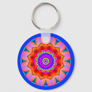 Fractal Mandala Keychain