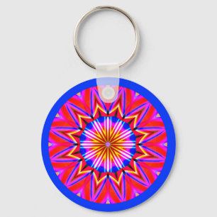 Fractal Mandala Keychain
