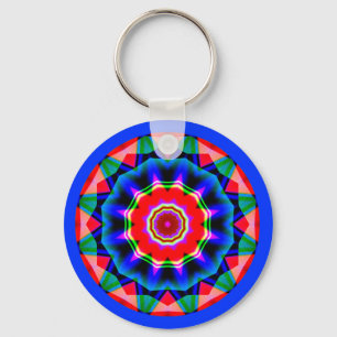 Fractal Mandala Keychain