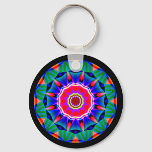 Fractal Mandala Keychain