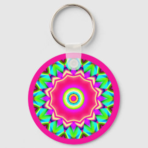 Fractal Mandala Keychain