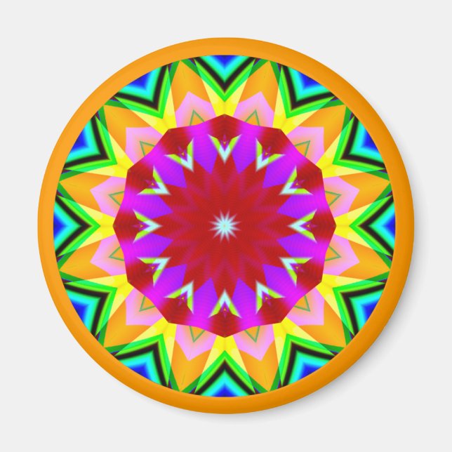 Fractal Mandala Magnet (Front)