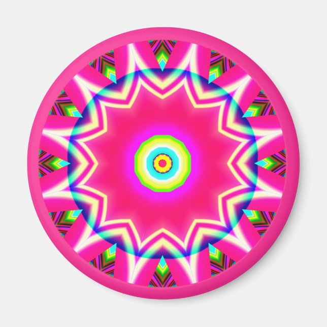 Fractal Mandala Magnet (Front)